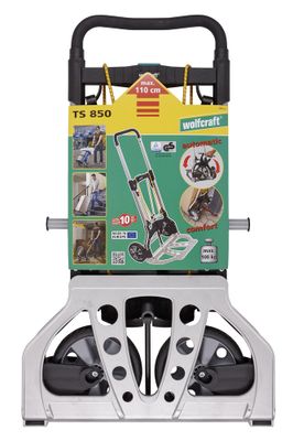 Diable de transport pliable 2 roues charge 100 kg TS850 WOLFCRAFT