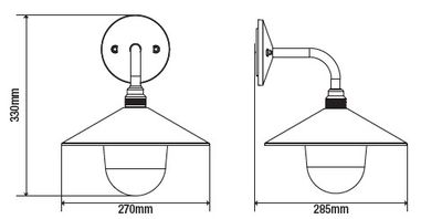 Applique extérieur E27 Peak anthracite IP44 60W - ARLUX