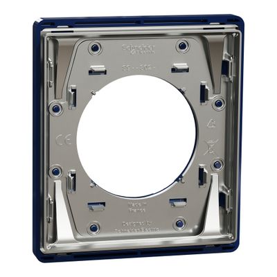 Plaque de finition 1 poste Odace 2025 Architecte bleu émaillé - SCHNEIDER ELECTRIC