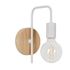 Applique BERKLEY bois naturel et blanc IP20 E27 40W - COREP