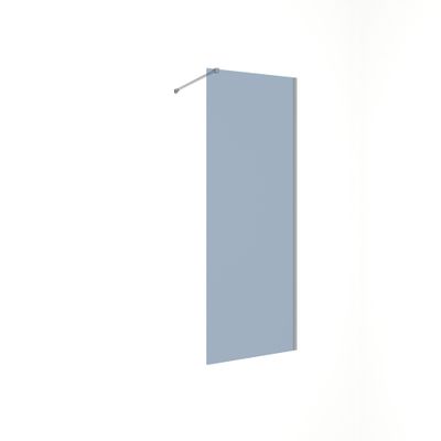 Paroi de douche à l'italienne 70x200 cm profilé chrome verre fumé 8 mm Signature - OCEA