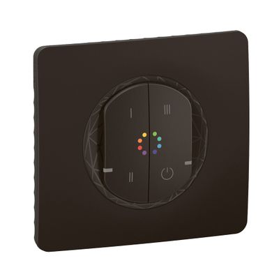 Commande connectée sans fil pour ampoule multicolore + plaque Noir - Céliane with Netatmo LEGRAND