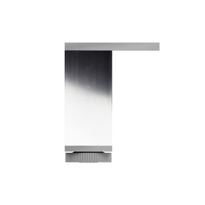 Pied carré réglable hauteur 100 mm aluminium REI