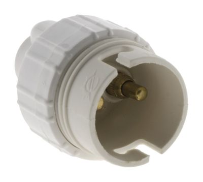 Douille électrique B22 plastique blanc - ZENITECH