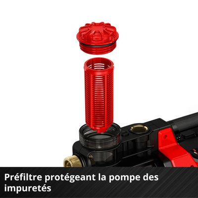 Pompe de surface eau claire à batterie 18V Aquinna 18/30 Led avec Starter Kit EINHELL