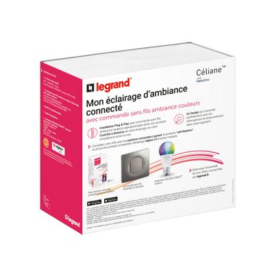 Pack de démarrage éclairage connecté avec ampoule couleur E27 Blanc - Céliane with Netatmo LEGRAND