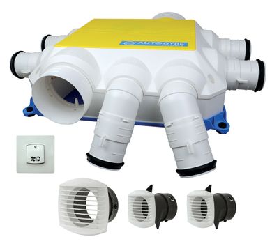 Kit VMC simple flux autoréglable VENTILIS AUTO 6S DH - EOLIANCE