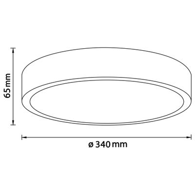 Plafonnier LED carré Farica Starry 12W 1300 lumens BRILLIANT
