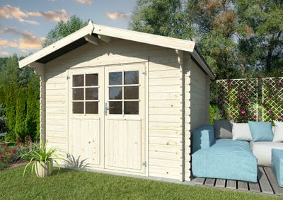 Abri de jardin  Bois Naturel  Tibo 7,3m2 Livraison à domicile incluse