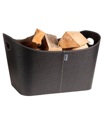 Panier à bûches Baseline noir en PET recyclé - ADURO