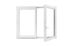 Fenêtre PVC blanc 2 vantaux H.115 x l.140 cm CLOSY