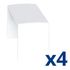 Tés pour moulure 10X20mm blanc par 4 - DEDRA
