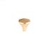 Bouton de meuble hexagonale zamak doré mat 30 x30 mm REI