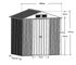 Abri de jardin en métal avec toit 2 pentes 2,55 m², Livraison à domicile incluse - HABRITA