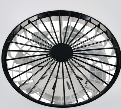 Ventilateur de plafond avec lumière LED multicolore + télécommande Noir Ø60cm - Svaerholt REALITY