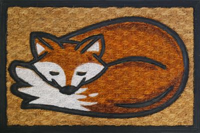 Paillasson cuba coco décor renard 40 x 60 cm ID HOME