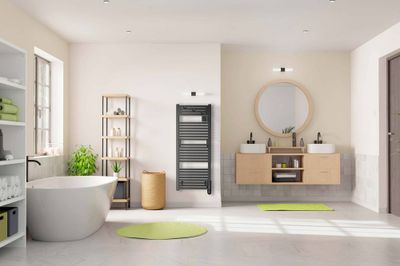 Sèche-serviettes à inertie fluide connecté ACTIBAIN 500W blanc - NOIROT