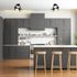Réglette noir métal E14 2x40W  DOCK COREP