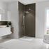 Panneaux muraux de douche 90+90x255 cm taupe DécoDesign Couleur - SCHULTE