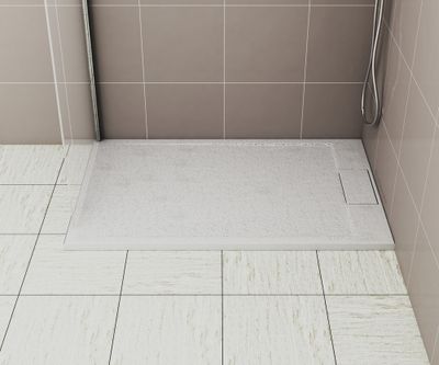 Receveur de douche 90x140 cm résine blanc mat Island - OCEA