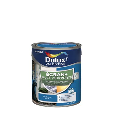 Peinture Ecran+ Multi-supports Satin Bleu Breton 2 L - DULUX VALENTINE