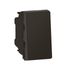 Bouton poussoir encastrable 1 module Noir - Mosaic LEGRAND