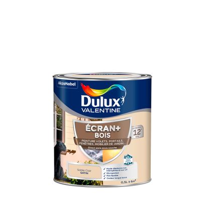 Peinture Ecran+ Bois  Satin Sable Clair 0,5 L - DULUX VALENTINE