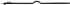 Barre sécurité 16 x 980 mm noir