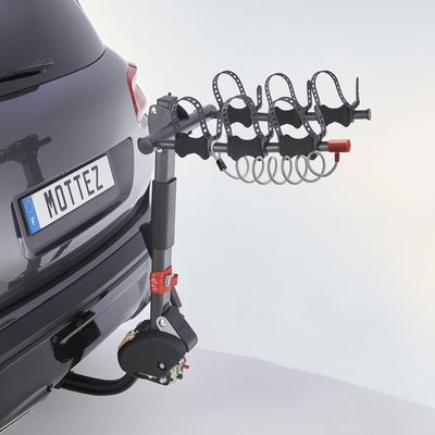 Porte vélo 3 vélos électriques suspendus sur attelage  MOTTEZ