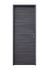 Bloc-porte postformé H.204 x l.83 cm décor mélaminé EBENE poussant gauche - SMIS