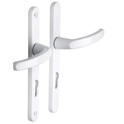 Poignées de porte Beverly blanc mat à cylindre ALPERTEC