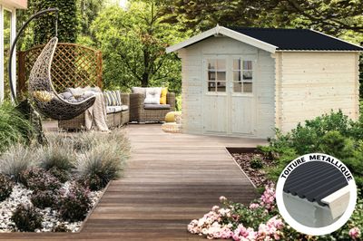 Abri de jardin  Bois Naturel  Tibo 7,3m2 Livraison à domicile incluse