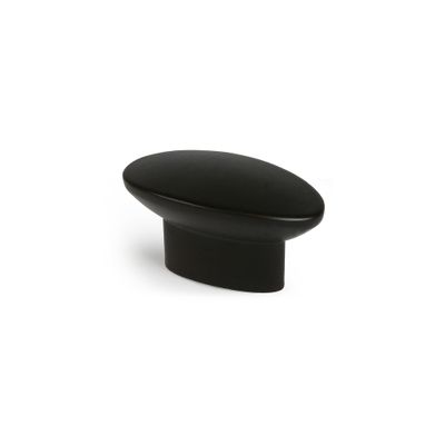 Bouton de meuble ovale zamak noir mat 40 x 19 x 24 par 4 REI