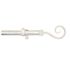 Kit de tringle à rideaux en métal 1.80 m diam 20 mm Finition Blanc patiné - MOBOIS