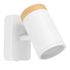 Spot salle de bains GU10 Consuma blanc et bois IP44 3W - EGLO