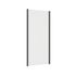 Paroi de douche latérale fixe 90x200 cm profilé noir verre transparent 8 mm Signature - OCEA