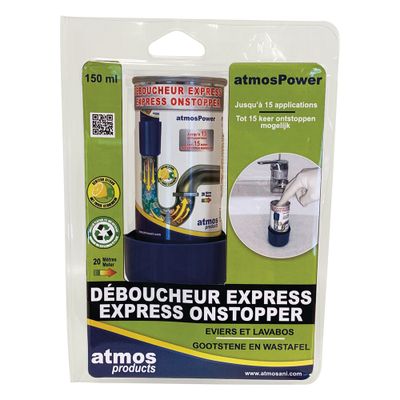 Déboucheur express éviers et lavabos Atmospower 150ml - ATMOS