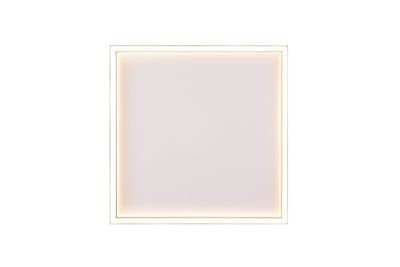 Plafonnier LED carré Rotonda noir 2600 lumens blanc chaud - REALITY