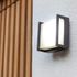 Applique extérieur LED Qubo gris IP54 800 lumens blanc chaud - COREP