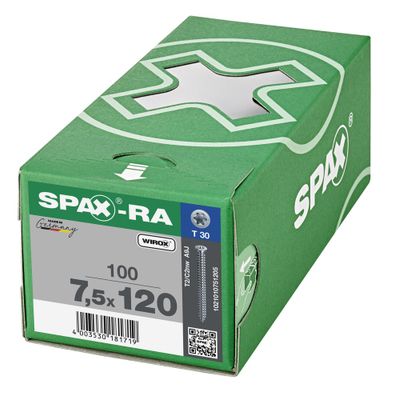 Vis fenêtre 7,5 x 120 mm par 100 SPAX