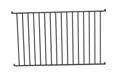 Barrière de piscine en aluminium gris - Module à barreaux 2 m - HOMALU