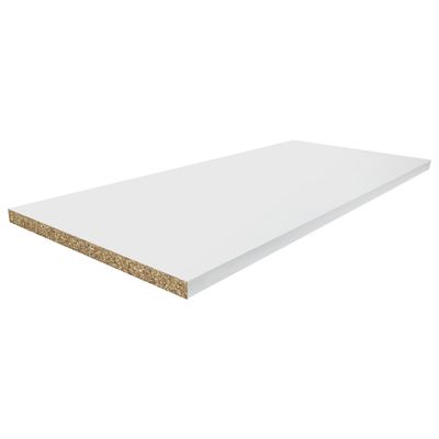 Plan de travail 38 x 640 x 3000 mm Blanc brillant FAB