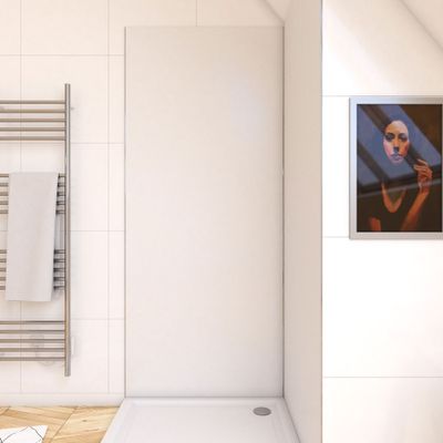 Panneau mural de douche 90x210 cm blanc - AURLANE