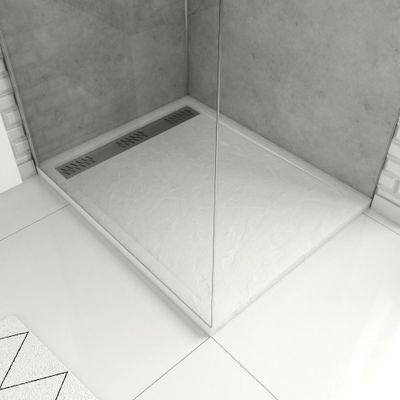 Receveur de douche 80x100 cm acrylique blanc Pedra - AURLANE
