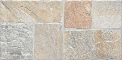 Carrelage de sol extérieur effet pierre gris AIA ép 7,4 mm 31 x 61,8 cm paquet de 1,35 m² CERAM INDUSTRIE