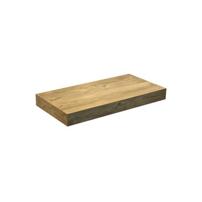 Plan de travail de salle de bains Lotus L80 x H8 x P46 cm panneau de particules bois