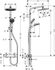 Colonne de douche Showerpipe Crometta Varia S 240 avec mitigeur thermostatique HANSGROHE