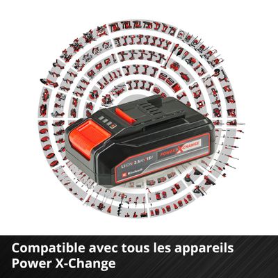 Chargeur avec 1 batterie 18 V 2,5 Ah Power X-change EINHELL