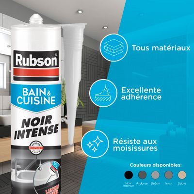 Mastic Silicone Bain & Cuisine Pure inox 280 ml RUBSON