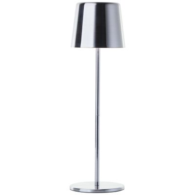 Lampe à poser extérieur rechargeable LED nickel XAANA blanc variable - BRILLIANT